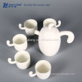 Hot Sale Unique Design Chinese Tea Pot Set,Chinese Element Fine Bone China Tea Set